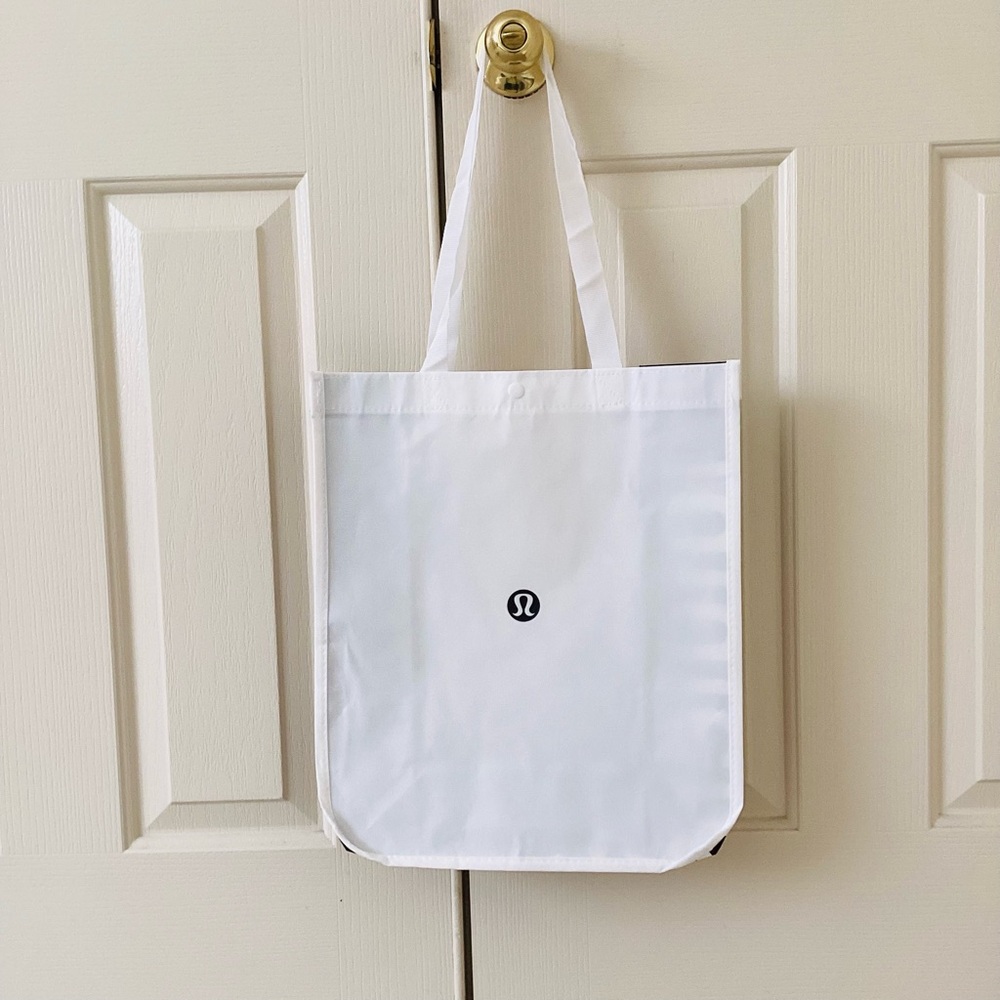 Lululemon Athletica White Large Shopping Bag
